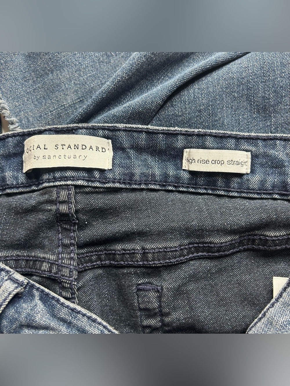 Social Standard By Sanctuary High-Rise Straight Leg Women’s Jeans Normcore Sz 12 - Picture 6 of 13